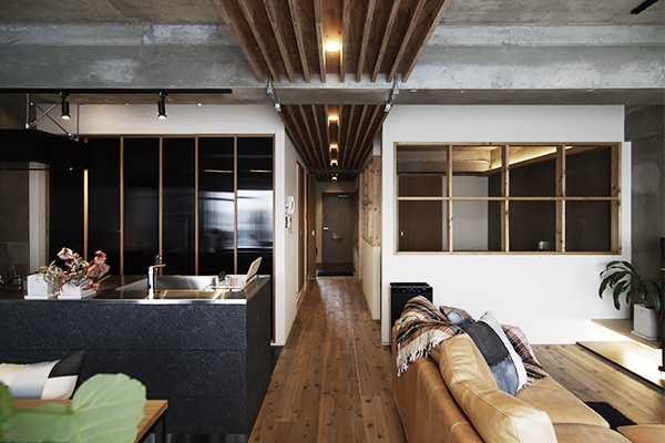 Works 94 Straight Edge 名古屋市港区 マンションリノベーション リノベーション事例集 名古屋 東京でリノベーション 店舗デザインをするなら エイトデザイン