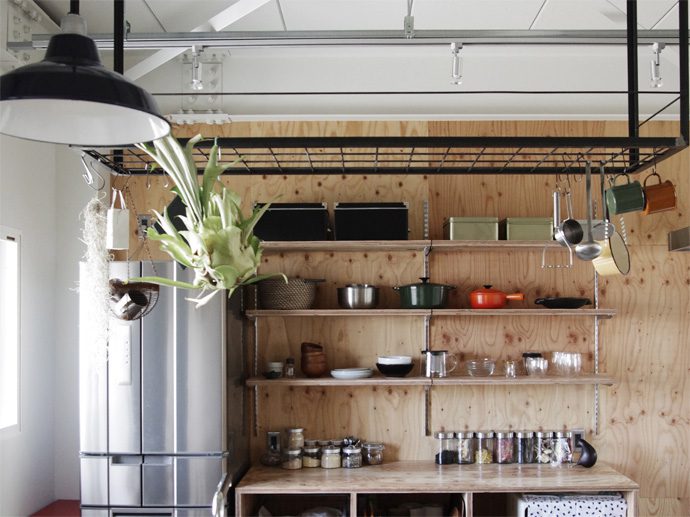 おしゃれな吊り棚でカフェ風なキッチンに Blog Tokorozawa8 8nakama エイトデザイン