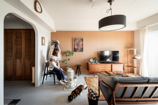 WORKS 186「暮らしの景色を写す、デザイナー夫妻の家」愛知県岩倉市マンションリノベーション