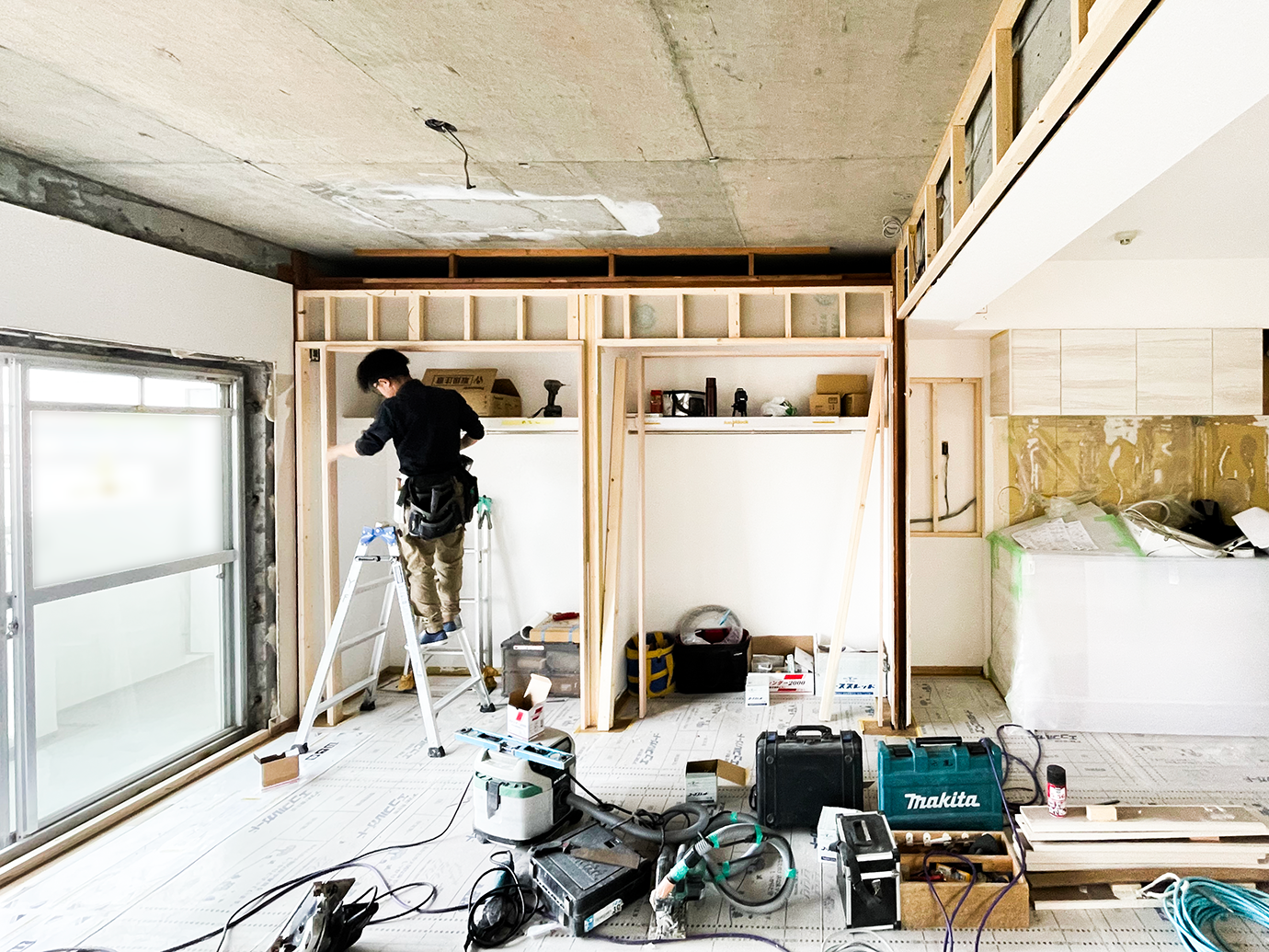 【名古屋市天白区I様邸マンションリノベーション】大工工事①