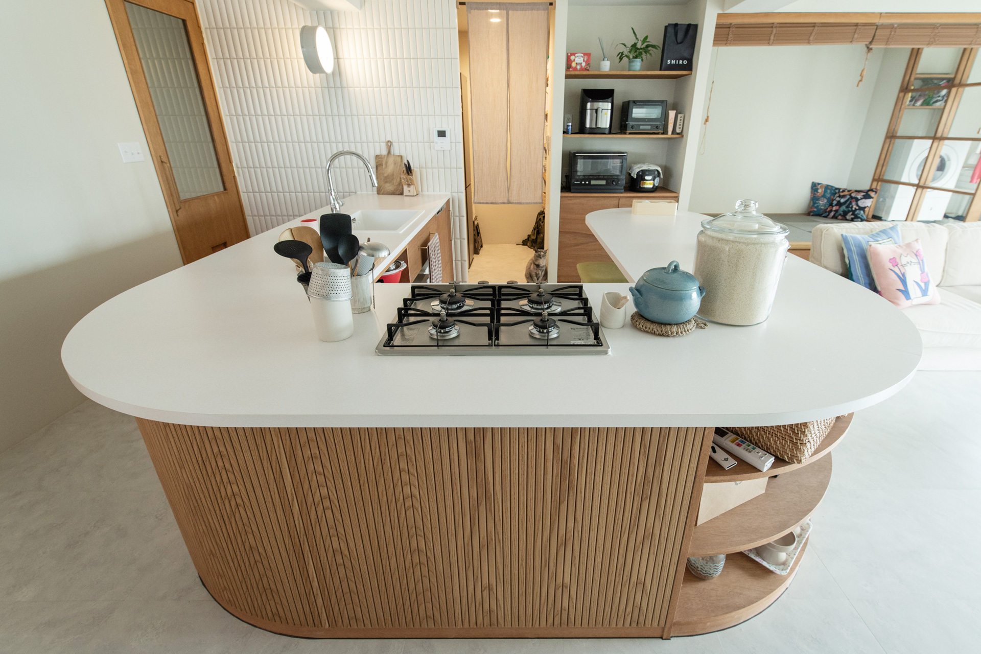 WORKS 210「おむすびharu – カフェみたいなキッチンの家」名古屋市天白区マンションリノベーション