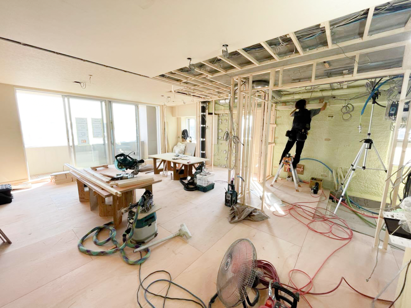 【名古屋市天白区K様邸マンションリノベーション】大工工事②