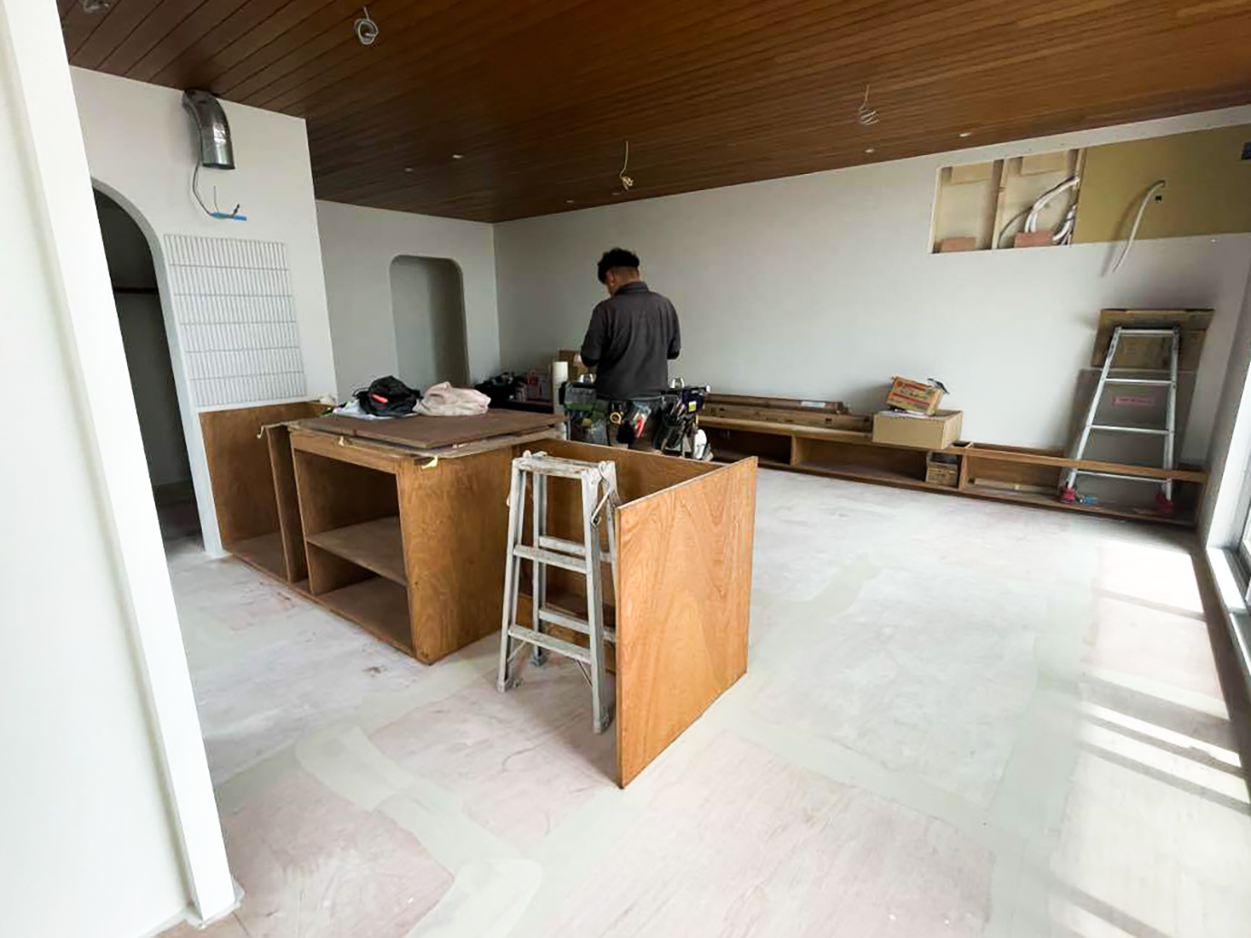 【名古屋市天白区K様邸マンションリノベーション】左官・内装工事